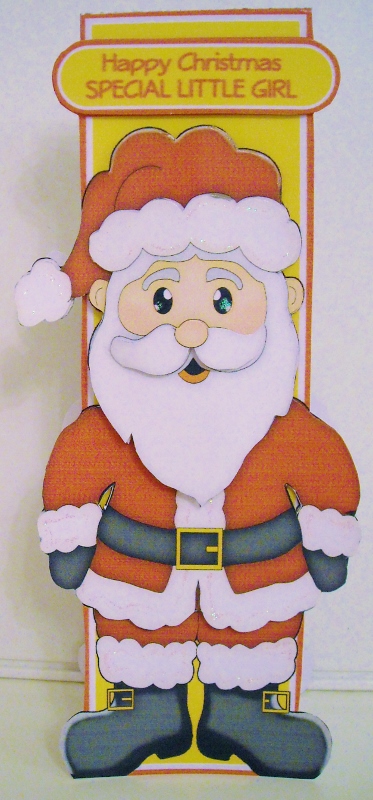 Santa Shaped Card Minikit by Pam Stubley