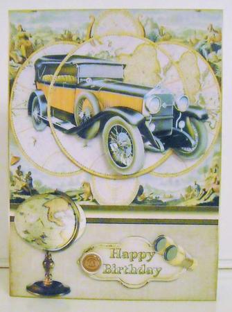 A Vintage Car for Dad Minikit by Pam Stubley