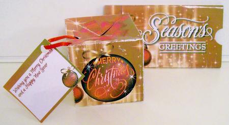Christmas Balls Pop-up Cube by Pam Stubley