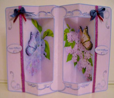 Double Window Pop Out Mini Kit - Lilacs by Pam Stubley