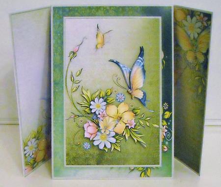 Butterfly Love - Gate Folded Easel by Pam Stubley