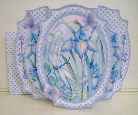Iris Double Pop Out Card Kit with Pyramage by Pam Stubley