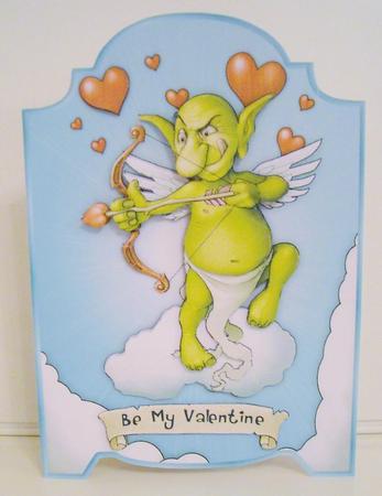 The Love Goblin Screen Card with Step by Step by Pam Stubley