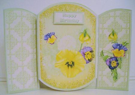 Precious Pansies Pop-out Mini Kit by Pam Stubley