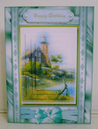 Beautiful Misted Lighthouse ( Pyramid) by Pam Stubley