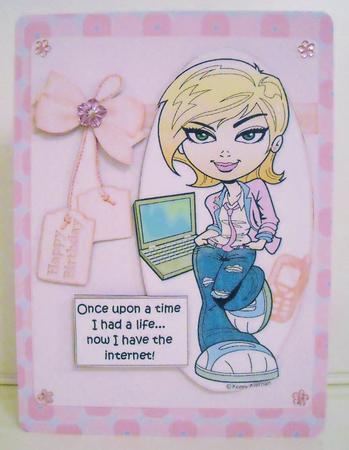 Teen Diva Has the Internet Quick Card by Pam Stubley