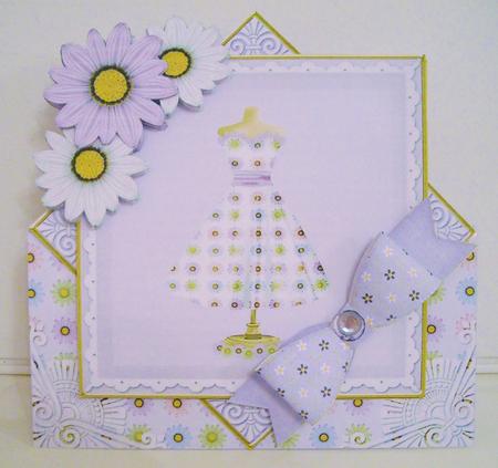 Lilac Daisy Dress Diamond Mini Card Kit by Pam Stubley