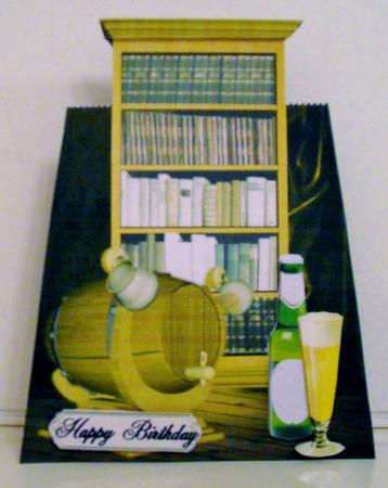No Holes Over the Edge Male Card by Pam Stubley