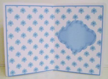 Floral Insert Blue by Pam Stubley