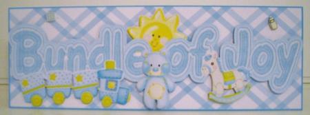 Large Dl Card Bundle of Joy by Pam Stubley