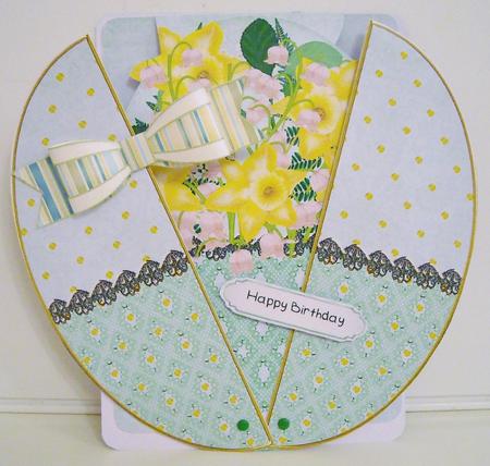 Daffs N' Lily of the Valley 3D Fab Opening Egg Card Mini Kit by Pam Stubley