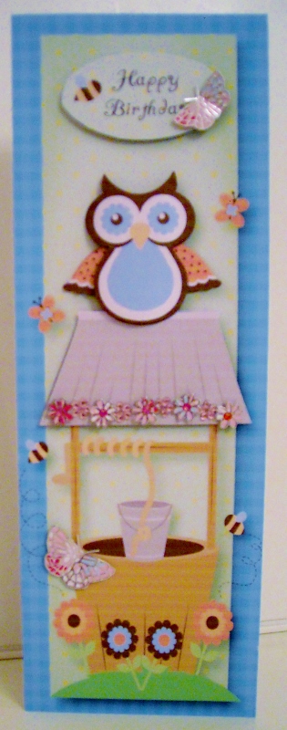 Large Dl Wishing Well Owl by Pam Stubley