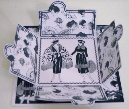 Interlocking Topper Card - Art Deco Fashion by Pam Stubley