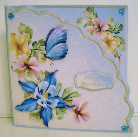 Forest Flowers - Shell Front Card Mini Kit by Pam Stubley