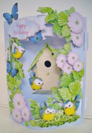 Beau Fronts 3D Card Kit - Spring Birdhouse by Pam Stubley