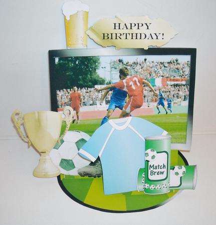 Giant Easel Tableau 3D Card Kit - Football Forever! by Pam Stubley