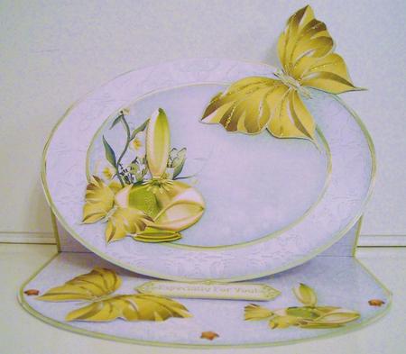 Butterfly Perfume Oval Easel Mini Kit by Pam Stubley