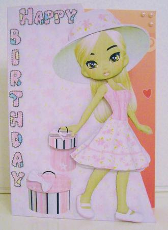 Pretty in Pink Birthday Girl Over the Edge by Pam Stubley