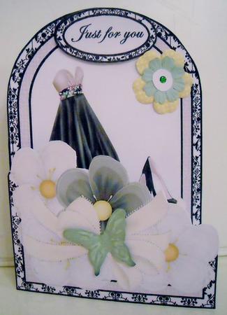 Cutaway Card - Black Dress Hb by Pam Stubley