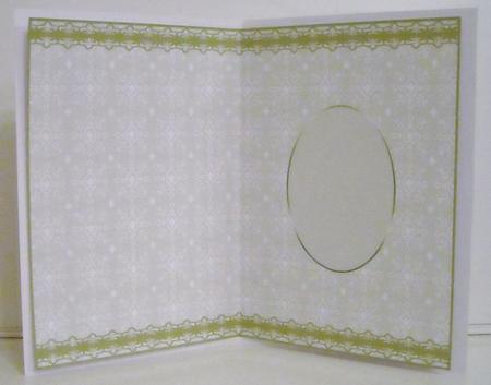 Gold Framed Blank Insert by Pam Stubley
