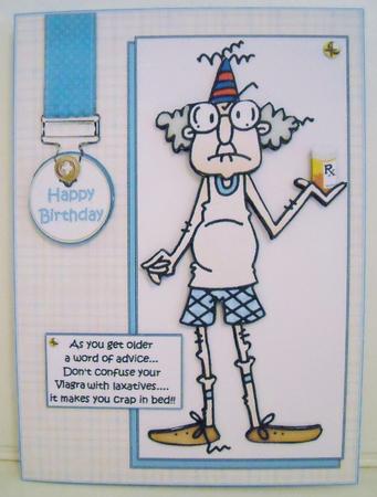 Gus with His Laxatives and Viagra by Pam Stubley