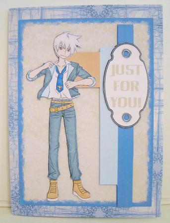 Manga Boy Cluster Card 2 by Pam Stubley