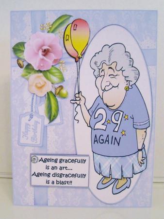 Ethel Knows About Ageing Quick Card by Pam Stubley