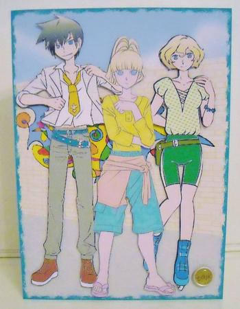 Manga Kids by Graffiti Wall by Pam Stubley