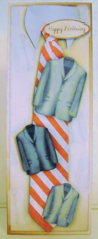 Suits and Tie Male Card by Pam Stubley