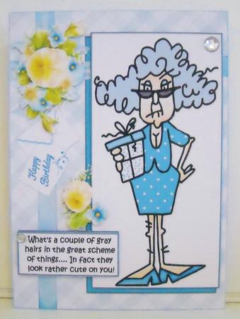 Stella What's a Couple of Gray Hairs Quick Card by Pam Stubley
