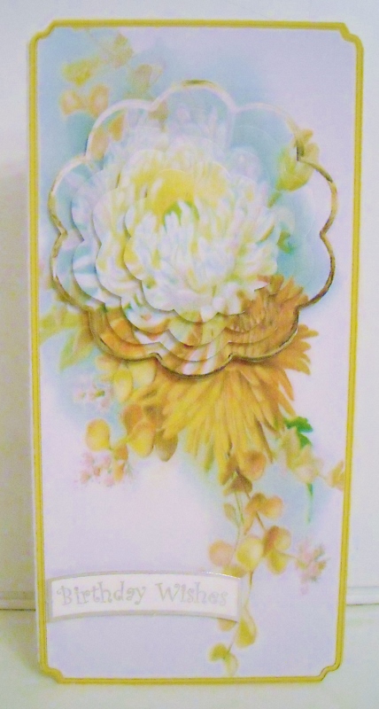 Dahlia Flowers Dl Card and Petal Stacker by Pam Stubley
