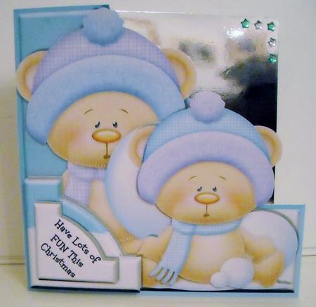 Peek-a-boo Winter Bears Family Fun - Edgy - Mini Kit by Pam Stubley