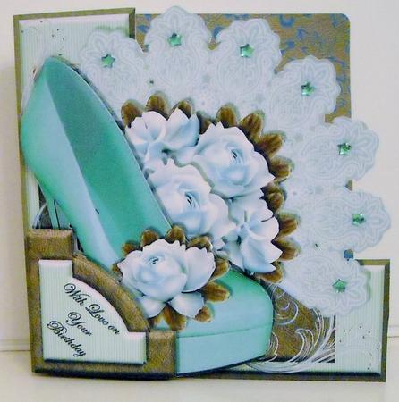 Mint Choc Chip - Lace Fan Edgy - Mini Kit by Pam Stubley