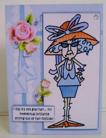 Stella It's Nor Gray Hair Quick Card by Pam Stubley