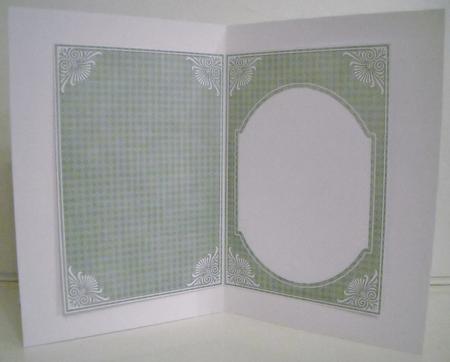 Silver Checked Fashion Base 7x5in Folded Insert by Pam Stubley