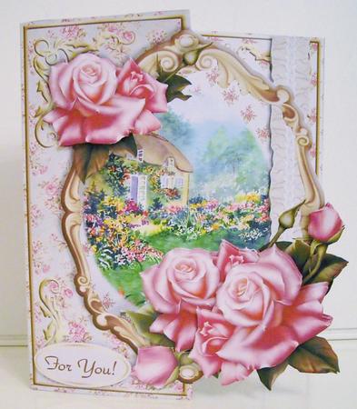 Open Frame Front Mini Kit - Forever Roses by Pam Stubley