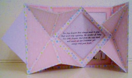 Pop Out Card Baby Girl by Pam Stubley
