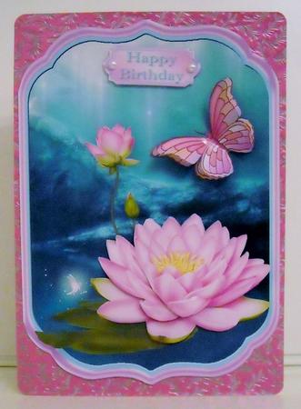 Pink Lotus Shaped Topper by Pam Stubley