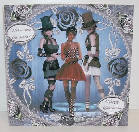 Here Come the Girls! Steampunk 8x8 Mini Kit by Pam Stubley