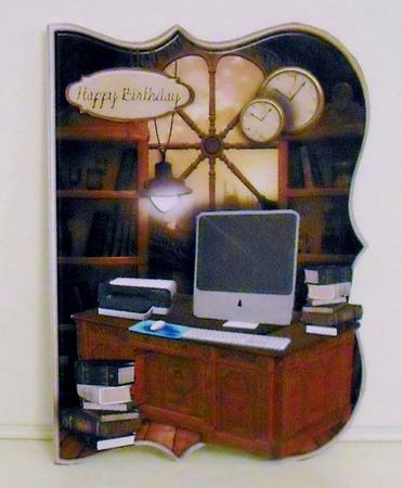 Study Time Male Card by Pam Stubley