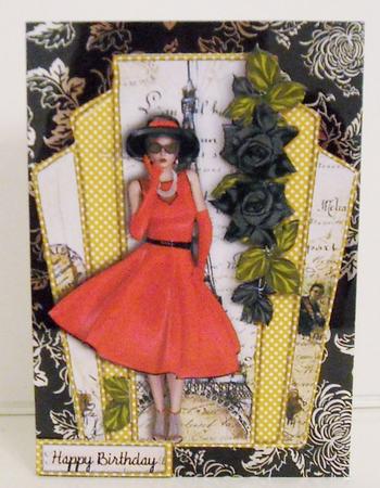 Love Paris Female Card Topper by Pam Stubley