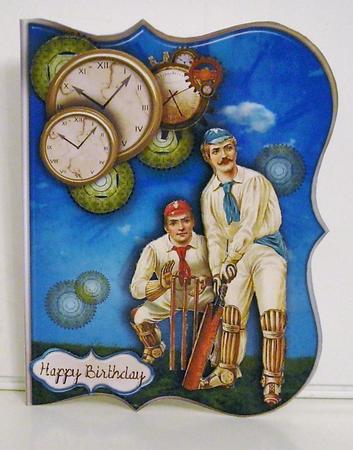 Cricket Time Male Card by Pam Stubley