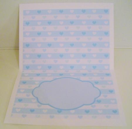 Blue Hearts Landscape Insert by Pam Stubley