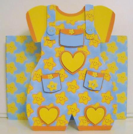 Baby Romper Suit 8 - Star on Blue by Pam Stubley