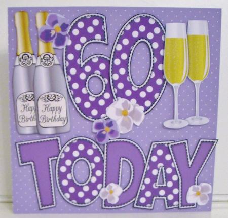 'any Age' with Champagne Purple Shades Card Kit by Pam Stubley