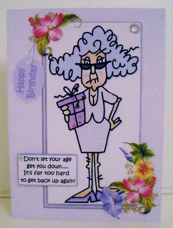 Stella Don't Let Your Age Get You Down Quick Card by Pam Stubley