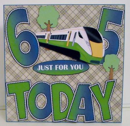 'any Age' with Train Card Kit by Pam Stubley