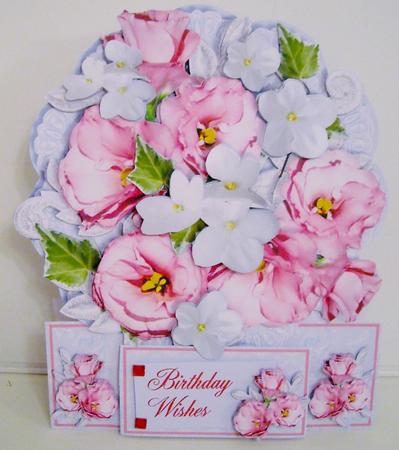 Roses & Posies Stand Alone Easel Kit - Floral Ice by Pam Stubley