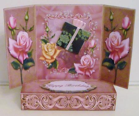Gatefold Pop Up Rose by Pam Stubley