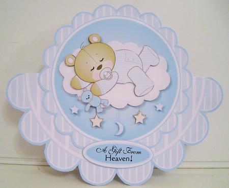 Thank Heavens Boy Rocker Card Kit by Pam Stubley